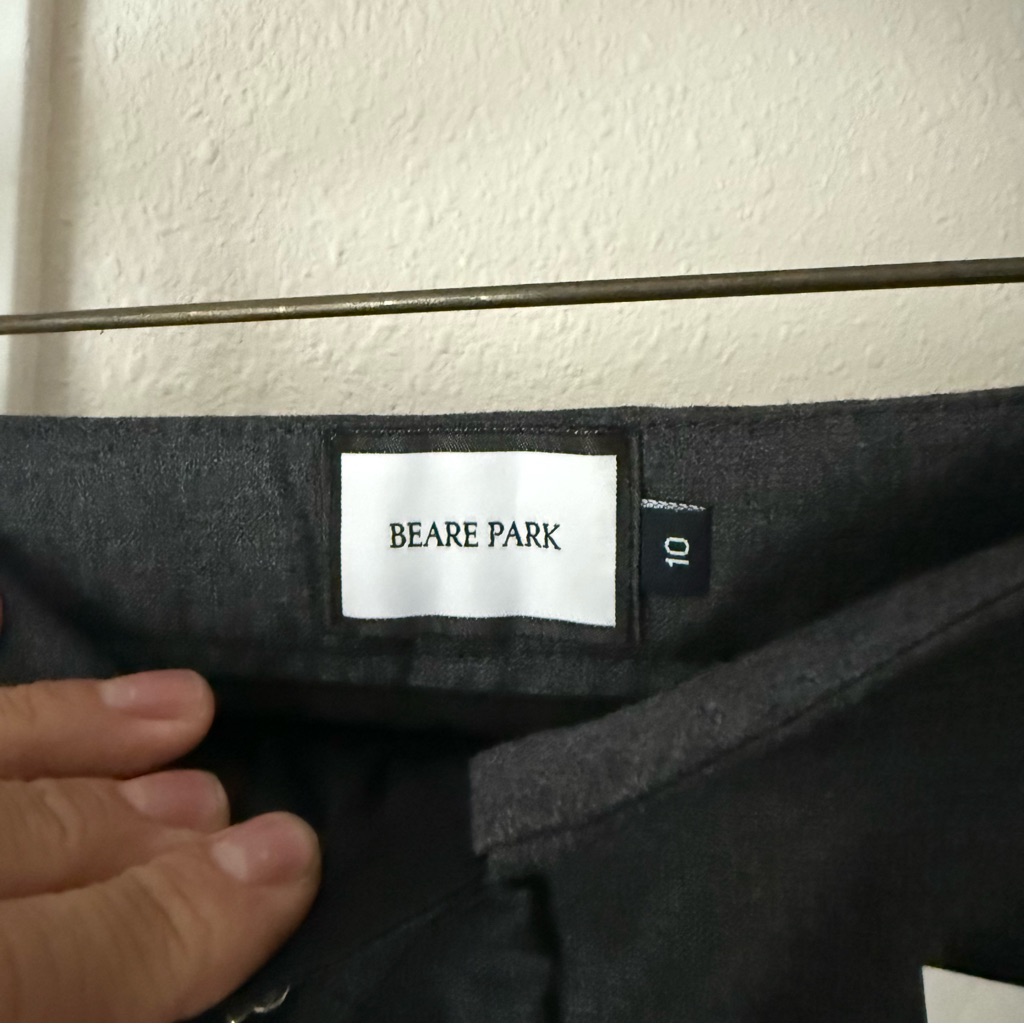 Nwt Beare Park Grey Wool Straight Leg Trousers — image 6 of 7